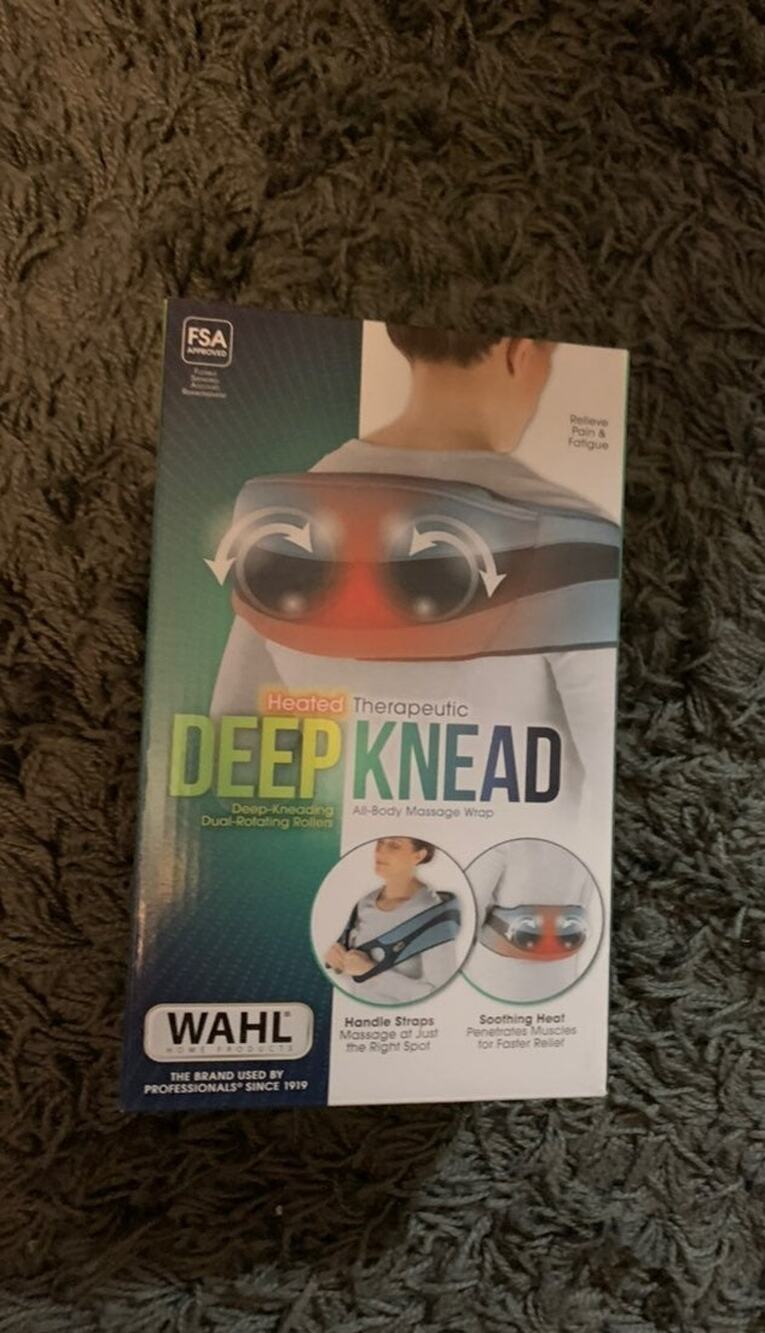 New Wahl Heated Therapeutic Deep Knead Shoulder Massager